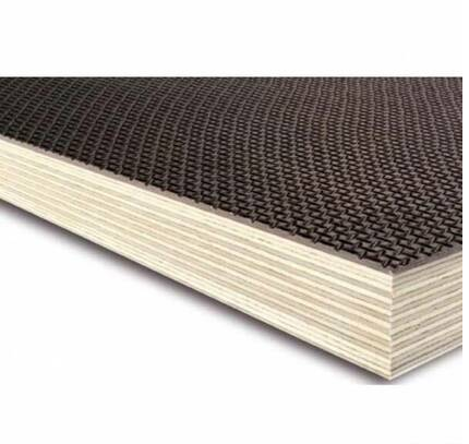 Фанера ламинированная F/W 2440*1220 толщина 06, материал/сорт: гладкая/ сетка